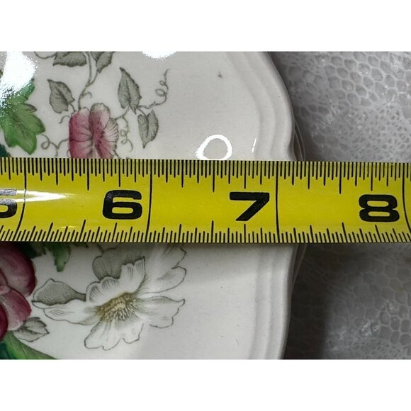 Royal Doulton Malvern Salad bread Dessert Plate Hand Colored Transfer Bouquet - Picture 3 of 9